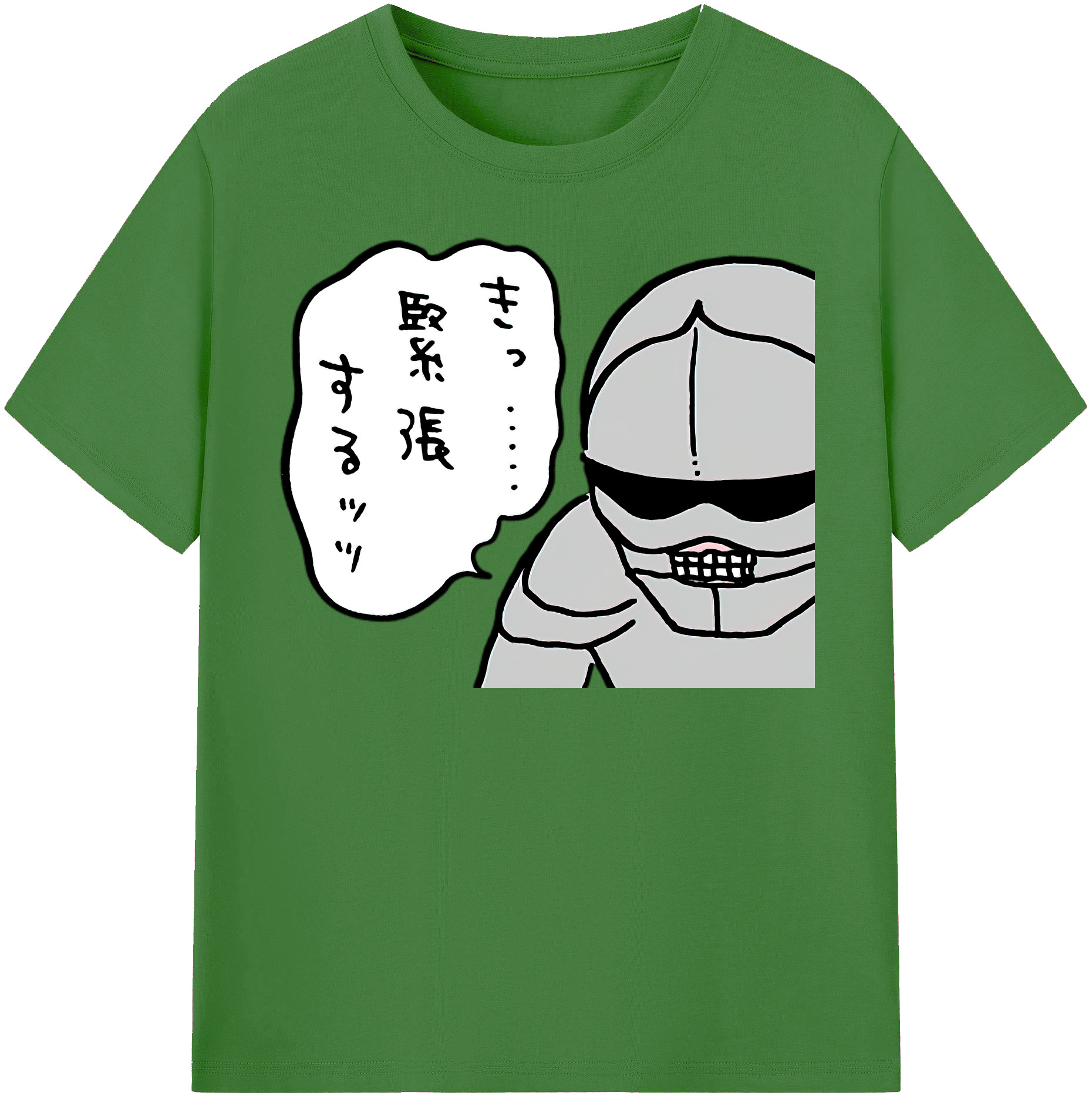 （画像用） ちいかわ 労働の鎧さん Chii-kawa Mr. Armor of Labor レディースカジュアルプリントTシャツ（綿100％）